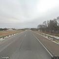 Deceased deer blocking lane on Highway 53