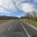 Shredded tire blocking lane on I-71 near marker 24