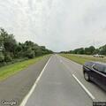 Disabled car on Sunrise Highway shoulder