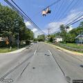 Large truck tire blocking road at Gorman Avenue
