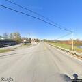 Hay bale blocking road at KY 55 and Cardinal Drive