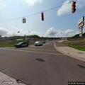 Car and motorcycle crash on Sharon Avenue