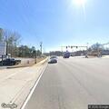 Manhole overflow affecting traffic near detour lane