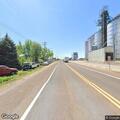 Two pickup trucks racing on Highway 30 near Chapman