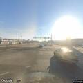 Person walking in roadway near 2nd and Bryant