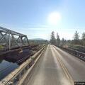 Man blocking traffic on Gold Hill Bridge