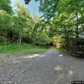 Female hiker tired at Mountain Road camping area