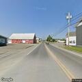 Single-car crash with vehicle smoking by propane tank