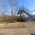 Unauthorized vehicle on pedestrian bridge road
