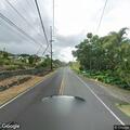 Abandoned sedan stripped of parts on Mamalahoa Hwy