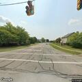 Motorcycle crash at East Broad Street intersection