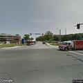 Traffic signal lights flashing at intersection