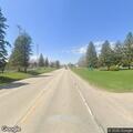 Plastic lawn chair blocking lane on Highway 14