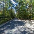 Tree leaning on utility wires on Mountain Road