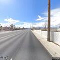 Pedestrian walking in oncoming lanes near US-95