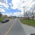 Semi trailer blocks Old Wire Road and Oak Street