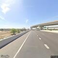 Small truck on highway with no lights on