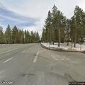 Abandoned car left after fence crash on Highway 88
