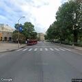 Wrong-way sedan driving against traffic on Fifth Ave