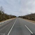 Disabled sedan on Interstate 81 shoulder
