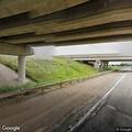 Traffic stop on gray Nissan Rogue on I-69