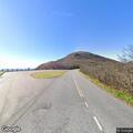 Tree blocking road on Blue Ridge Parkway