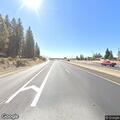 Traffic stop on red Subaru Forester near on-ramp