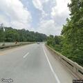Debris and fluid left after single-vehicle crash