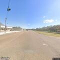 Vehicle hits pole at highway intersection