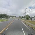 Objects blocking roadway on Blue Point Road
