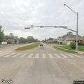 Traffic lights flashing red at Spring Mill intersection