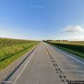 Semi-truck smoking on Highway 218 near County Road 103