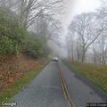 Vehicle goes over embankment on Blue Ridge Parkway