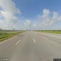 Pregnant woman walking on highway near US 181 and TX 35