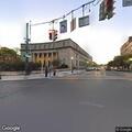 Large group of motorcycles driving recklessly downtown