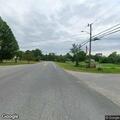 Tree blocking road on Route 13 in Mont Vernon