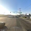 Vehicle hit at gas station on Watt and Orange Grove