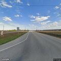 Disabled truck hauling crushed concrete on US 90