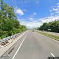 Car and deer crash on West US Route 20