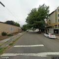 Disabled vehicle with flat tire on South 5th Street