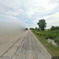 Smoke near Division Street caused by asphalt work