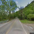 Tree blocking highway on State Route 107