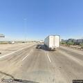Speed limit sign debris in I-10 HOV lane