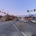 Traffic stop on red Honda Accord in parking lot