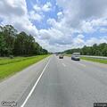 Disabled car with flat tire on I-95 southbound