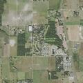 Brush fire near construction site on Theater Road