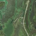Two men reported climbing and jumping from pole near boat ramp