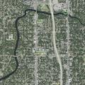 Person with abdominal pain near North Grand Avenue