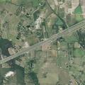 Vehicle crash off road into median on I-35