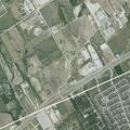 Train blocks road near I-35 frontage access